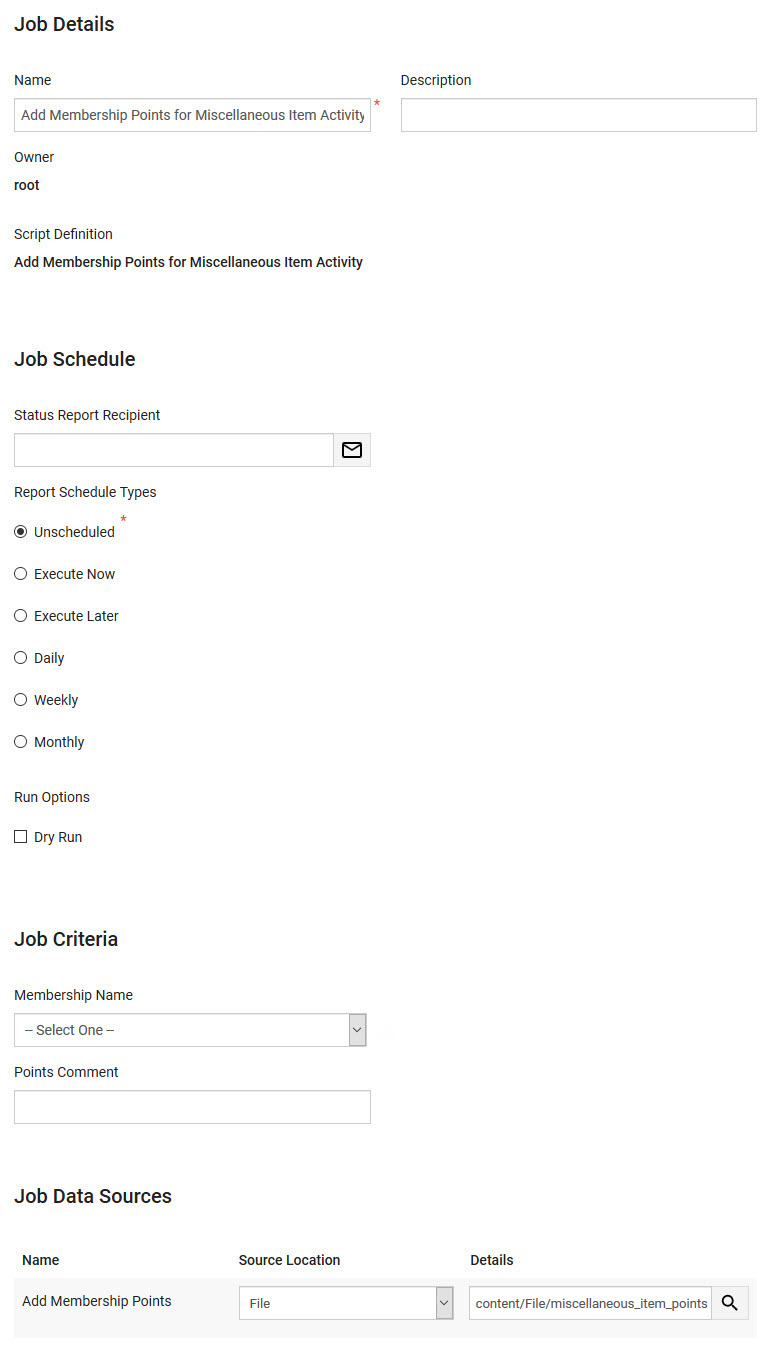 Add Membership Points for Miscellaneous Item Activity_Schedule-7.28