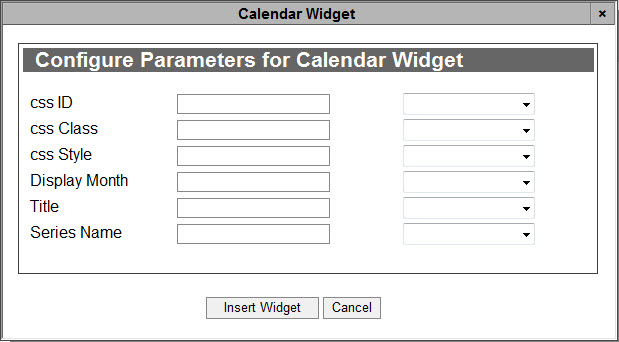 indify calendar widget