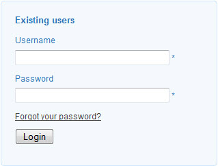 online login widget